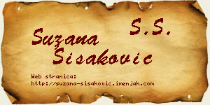 Suzana Šišaković vizit kartica